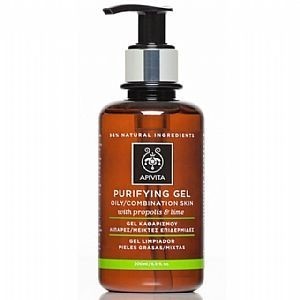 APIVITA PURIFYING GEL for Oily/Combination Skin with Propolis & Lime 200ml