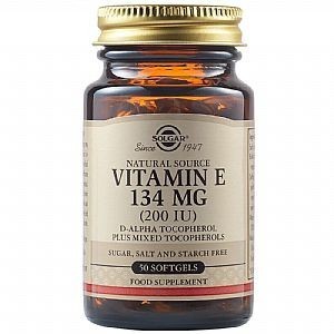 SOLGAR Natural Source Vitamin E 134 mg (200 IU) 50 Softgels
