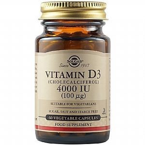 SOLGAR Vitamin D3 4000IU 60veg.caps