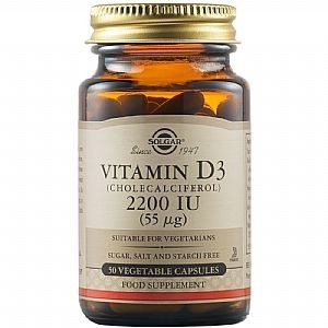 SOLGAR Vitamin D3 2200IU 55μg 50caps