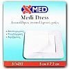 XMED Medi Dress Αυτοκόλλητες Αντικολλητικές 5 Γάζες 5cmX7,2 