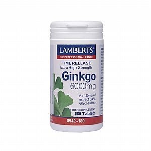 LAMBERTS Ginkgo 6000mg 60 tabs