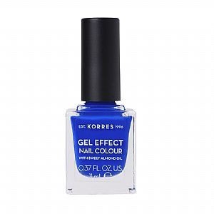 KORRES GEL EFFECT Nail Colour No86 Ocean Blue 11ml