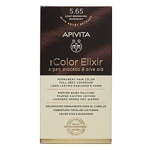 APIVITA - MY COLOR ELIXIR Μόνιμη Βαφή Μαλλιών N5.65 Καστανό Ανοιχτό Κόκκινο Μαονί