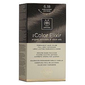 APIVITA - MY COLOR ELIXIR Μόνιμη Βαφή Μαλλιών N6.18 Ξανθό Σκούρο Σαντρέ