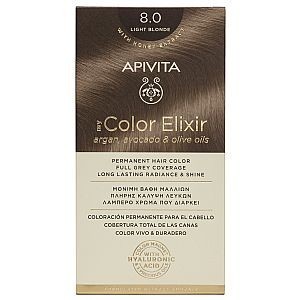 APIVITA - MY COLOR ELIXIR Μόνιμη Βαφή Μαλλιών N8.0 Ξανθό Ανοιχτό