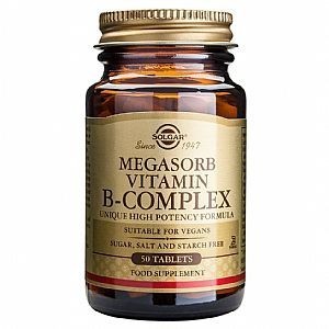 SOLGAR Megasorb Vitamin B-Complex High Potency 50 Tabs