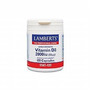 LAMBERTS Vitamin D3 2000iu 50μg 120caps