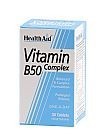 HEALTH AID Vitamin Complex B50 Vegan 30tbs