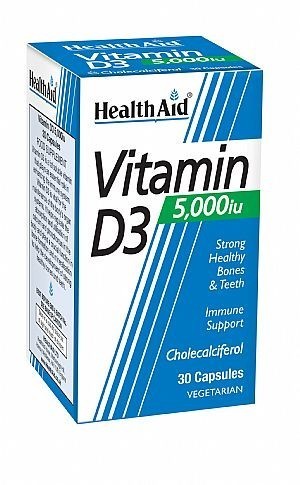 HEALTH AID Vitamin D3 5000iu 30caps
